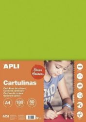 Barevný papír A4 170 g fluo-zelený 50 ks - Papíry Barevný papír A4 170 g fluo-zelený 50 ks