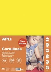Barevný papír A4 170 g fluo - žlutý 50 ks - Papíry Barevný papír A4 170 g fluo - žlutý 50 ks