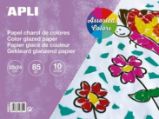 APLI lakovaný papír 32 x 24 cm - blok 10 listů, mix barev APLI lakovaný papír 32 x 24 cm - blok 10 listů, mix barev