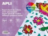 APLI lakovaný papír 32 x 24 cm - blok 10 listů, mix barev APLI lakovaný papír 32 x 24 cm - blok 10 listů, mix barev