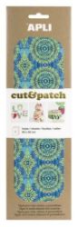 APLI Cut&Patch papír 30 x 50 cm - Zeleno-modrý motiv 3 ks APLI Cut&Patch papír 30 x 50 cm - Zeleno-modrý motiv 3 ks