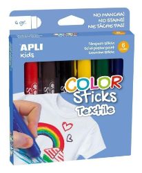 Apli sada barev na textil 6x6 g