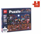 Edukační puzzle Les 104 dílků Edukační puzzle Les 104 dílků