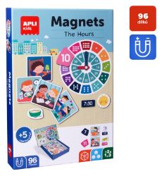 Edukační hra s magnety - Hodiny 96 dílků Edukační hra s magnety - Hodiny 96 dílků
