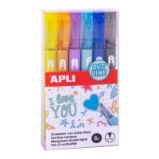 Apli Outline Sada metalických popisovačů 6 ks - Štětce, pastelky, fixy Apli Outline Sada metalických popisovačů 6 ks
