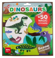 APLI edukační hra se samolepkami - Dinosauři - Vzdělávací hry APLI edukační hra se samolepkami - Dinosauři