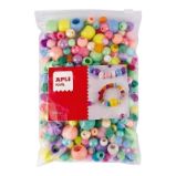 Apli plastové korálky - jumbo pack, 300 ks, navlékací, mix velikostí a barev Apli plastové korálky - jumbo pack, 300 ks, navlékací, mix velikostí a barev