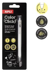 Gelový roller Color Click balený v blisteru, 1ks - bílý Gelový roller Color Click balený v blisteru, 1ks - bílý