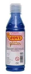 JOVI temperová barva glittrová 250 ml v lahvi modrá JOVI temperová barva glittrová 250 ml v lahvi modrá
