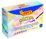 JOVI sada temperové barvy glittrové 6x55ml v kelímku + štětec JOVI sada temperové barvy glittrové 6x55ml v kelímku + štětec