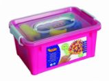 JOVI prstové barvy BOX (6x125ml, 4 šablony, 4 tlačítka na barvy, 1 pěnový váleček, podložk