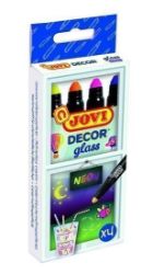 JOVI DECOR GLASS fixy 4 ks neón JOVI DECOR GLASS fixy 4 ks neón