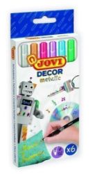 JOVI DECOR METALIC fixy 6 ks - barevné - Fixy JOVI DECOR METALIC fixy 6 ks - barevné