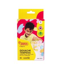 JOVI Pastel temperové barvy 6 x 35 ml + štětec - Barvy a tuše JOVI Pastel temperové barvy 6 x 35 ml + štětec
