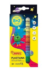JOVI Glow plastelína 10x15g (8 základních barev + 2 barvy svítící ve tmě)