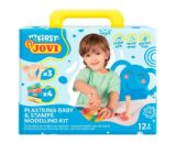 JOVI BABY plastelína 4x38g + 3 dřevěná razítka - Kreativní sady a materiály JOVI BABY plastelína 4x38g + 3 dřevěná razítka