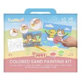 JOVI Kawaii PLAY&FUN malování pískem sada 12ks - Kreativní sady a materiály JOVI Kawaii PLAY&FUN malování pískem sada 12ks