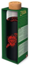 Láhev skleněná s návlekem Zelda 585 ml - Pro fanoušky Láhev skleněná s návlekem Zelda 585 ml