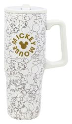 Mickey Mouse Termohrnek s brčkem a uchem 920ml - Termosky Mickey Mouse Termohrnek s brčkem a uchem 920ml