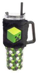 Minecraft Termohrnek s plyšovým návlekem 770ml - Termosky Minecraft Termohrnek s plyšovým návlekem 770ml