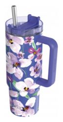 Nerezový termohrnek s brčkem Stream Flower Dusk 950ml - Termosky Nerezový termohrnek s brčkem Stream Flower Dusk 950ml