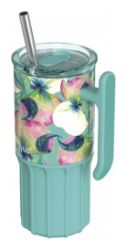 Nerezový termohrnek s brčkem Umi Waterfall Garden 720ml - Termosky Nerezový termohrnek s brčkem Umi Waterfall Garden 720ml