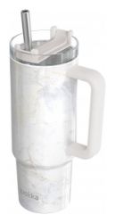 Nerezový termohrnek s brčkem Vibe Marble 880ml - Termosky Nerezový termohrnek s brčkem Vibe Marble 880ml