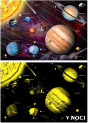 Puzzle svítící Sluneční soustava 1000 dílků Puzzle svítící Sluneční soustava 1000 dílků