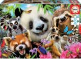Puzzle Selfie černookých kamarádů 300 dílků - Puzzle Puzzle Selfie černookých kamarádů