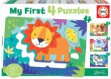 Moje první puzzle Zvířátka z divočiny 4v1 (5,6,7,8 dílků) - Puzzle Moje první puzzle Zvířátka z divočiny 4v1