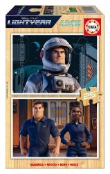 Dřevěné puzzle Rakeťák 2x25 dílků Dřevěné puzzle Rakeťák 2x25 dílků
