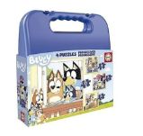 Puzzle v kufříku Bluey 4v1 (12,16,20,25 dílků) Puzzle v kufříku Bluey 4v1 (12,16,20,25 dílků)