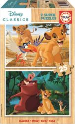Dřevěné puzzle Lví král/2x25 dílků - Puzzle Dřevěné puzzle Lví král/2x25 dílků