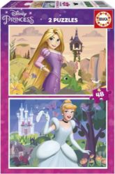 Puzzle Disney princezny: Locika a Popelka/2x48 dílků Puzzle Disney princezny: Locika a Popelka/2x48 dílků