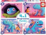 Puzzle Přátelští dinosauři 4v1 (20,40,60,80 dílků) Puzzle Přátelští dinosauři 4v1 (20,40,60,80 dílků)