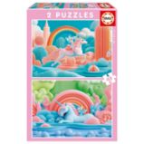 Puzzle Magičtí jednorožci 2x48 dílků Puzzle Magičtí jednorožci 2x48 dílků