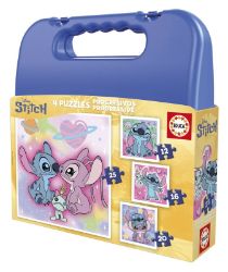 Puzzle v kufříku Stitch 4v1 (12,16,20,25 dílků) - Dětské puzzle Puzzle v kufříku Stitch 4v1 (12,16,20,25 dílků)