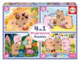 Puzzle CapyFun 4v1 (20,40,60,80 dílků)