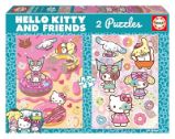 Puzzle Hello Kitty s přáteli: Donuty 2x500 dílků