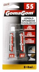 Lepidlo 55 epoxidové dvousložkové 8+8ml - Korekční a lepicí potřeby Lepidlo GG blistr (55) epoxidové dvousložkové 8+8ml