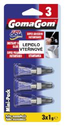 Lepidlo vteřinové 3 3x1g - Lepidla a lepicí pásky Lepidlo GG vteřinové 3x1g (3)