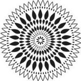 TCW šablona 15,24 x 15,24 cm - mandala Zinnia, mini TCW šablona 15,24 x 15,24 cm - mandala Zinnia, mini