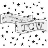 TCW šablona 30,5 x 30,5 cm - Random Stars