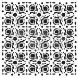 TCW šablona 30,5 x 30,5 cm - Flower Tiles