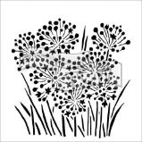 TCW šablona 30,5 x 30,5 cm - Onion Blossoms - Výtvarné potřeby TCW šablona 30,5 x 30,5 cm - Onion Blossoms