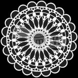 TCW šablona 30,5 x 30,5 cm - Scalloped Mandala
