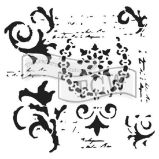 TCW šablona 15,24 x 15,24 cm - Vintage Scrolls TCW šablona 15,24 x 15,24 cm - Vintage Scrolls