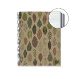 MIQUELRIUS poznámkový blok ECO NB-4, A4, 120 listů, 80g, linkovaný, karton, Leaves MIQUELRIUS poznámkový blok ECO NB-4, A4, 120 listů, 80g, linkovaný, karton, Leaves
