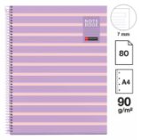 Poznámkový blok Between the Lines NB-1, A4, 90g, karton, 80 listů, linka, Mauve Poznámkový blok Between the Lines NB-1, A4, 90g, karton, 80 listů, linka, Mauve
