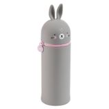Penál se zipem Little Pets - Králík, šedý